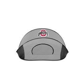 ONIVA - a Picnic Time brand Ohio State Buckeyes - Manta Portable Beach Tent, (Gray with Black Accents)