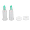2pcs Finger Cupping Therapy Cups with Silicone Flat Elbow Rings