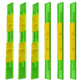 6 Pcs Bee Entrance Reducer, Adjustable Hive Bee Entrance, Beehive 8 Frame Bee Hive Plastic Reducer Guards, Essential Hive Tools for The Professional or Beginner Beekeeper, Length 12.4 Inch