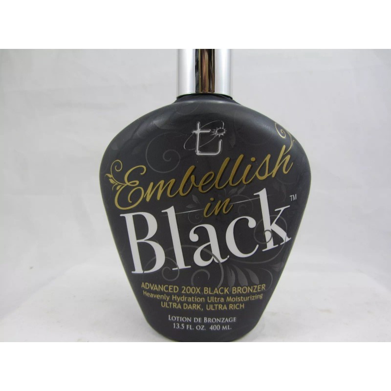 TAN INC EMBELLISH IN BLACK ADVANCED 200X BLACK BRONZER TANNING