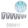 14pcs Caulking Nozzle Stainless Steel Sealant Nozzle Applicator Finishing Tool