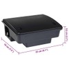 vidaXL Mouse/Rat Traps 4 pcs - Black Polypropylene - 23x19x9.5