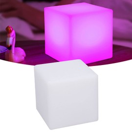 Asixxsix 3.9 Inch LED Cube Light, Portable Durable & Safe RGB 16 Color Changing Mood Light with Remote Control, Bright Enough, 4 Lighting Effect, Dimmable LED Night Light for Home Decor/Party/Bar