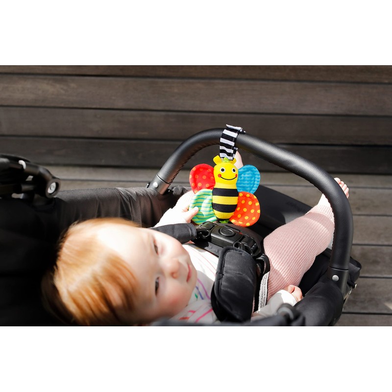 Sassy TYSA80772 Jitter Toy Baby Cart Toy with Strap