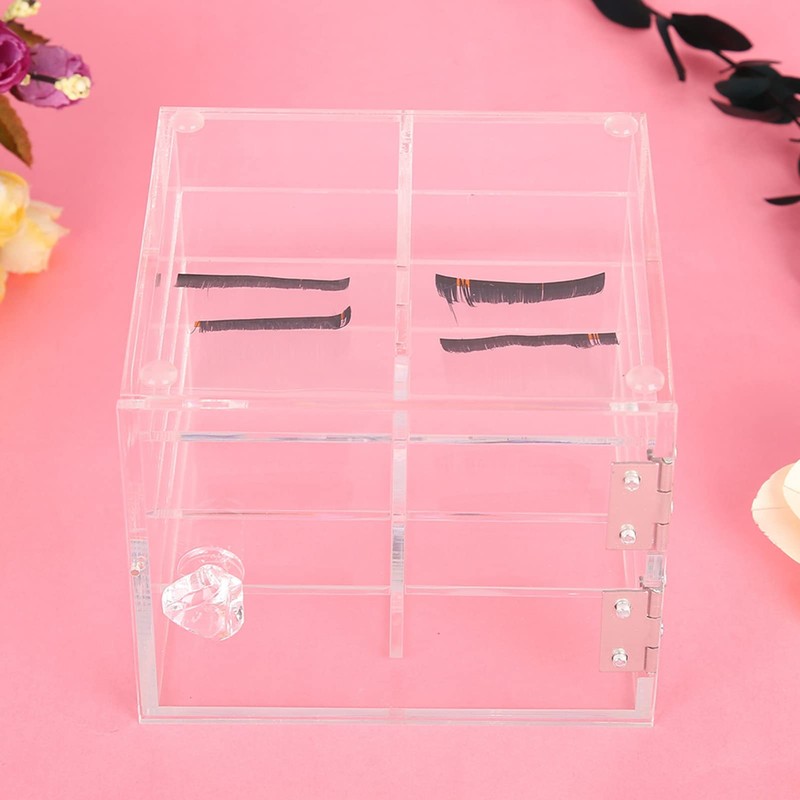 Transparent Makeup Organiser, Eyelash Storage Box, 8 Layers False Eyelash