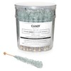 Silver Rock Candy Sugar Sticks - Original Sugar Flavored - 36 Individually Wrapped Candy Silver Party Favors