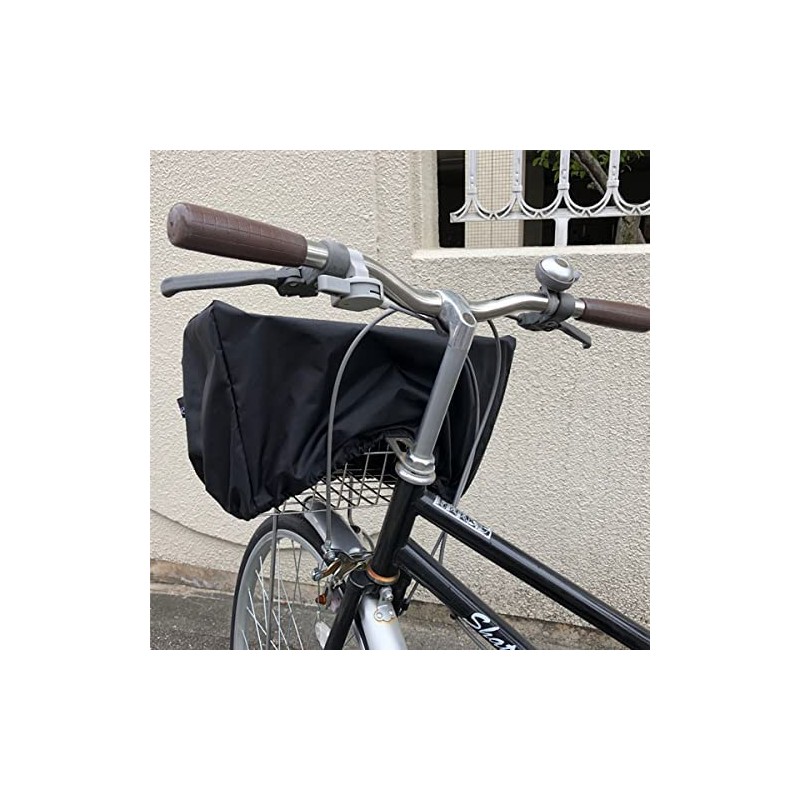 Cover Front Bicycle Basket Cover Rain Regular Size (Black)