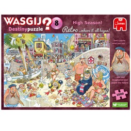 Wasgij Retro Destiny 8 High Season | Jigsaw Puzzle For Adults 1000 Pieces | The Time Travelling Jigsaw Puzzle | 68 x 49cm Puzzle | Jumbo