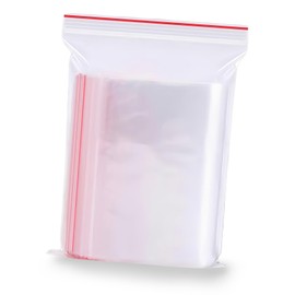 100-Pack Small Resealable Plastic Bags 6x4cm - Thick Premium Zip Lock Pouches for Jewelry, Beads & Crafts Storage