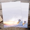 Great Papers! Snowman Sunset Holiday Letterhead, 8.5" x 11", 80