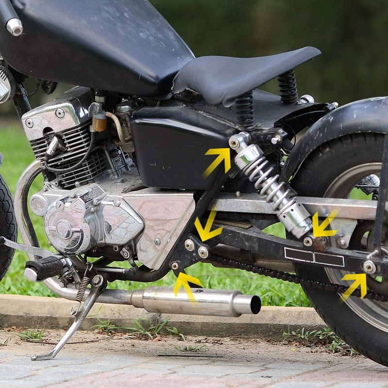 uxcell 14pcs Gold Tone M6 x 15 Motorcycle Stainless Steel