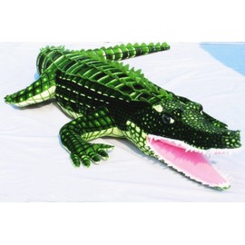 Tikwisdom 100 cm Green Cute Crocodile Plush Toy, Cushion, Large Stuffed Toy