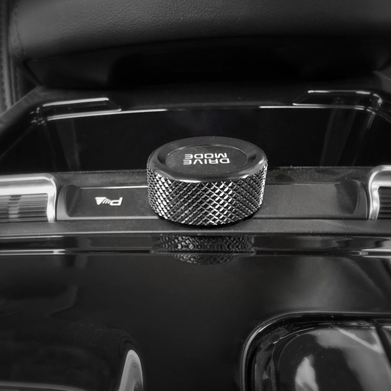 JUIVEEL Aluminum Car Gear Control Knob Cover Drive Mode Gear
