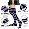 NOPNOP Striped Knee High Socks, 47 Patterns Available, Striped Over