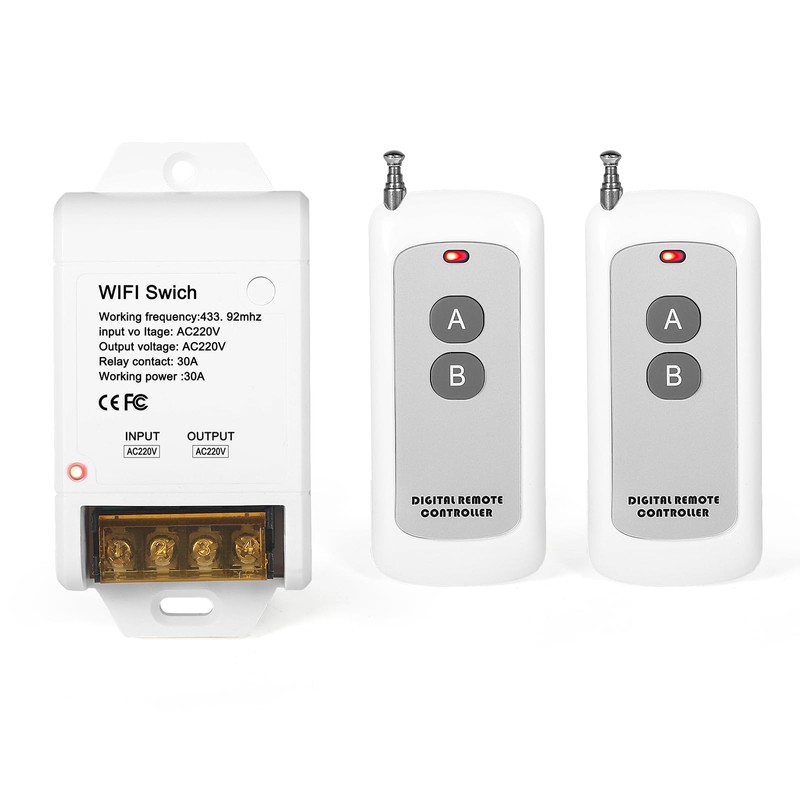 DEWIN Wireless Remote Control Switch, Wireless Remote Switch Relay Receiver