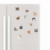 12Pcs Funny Cat Meme Fridge Magnets Cute Refrigerator Magnetic Stickers