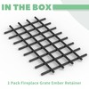 Memrita Fireplace Grate Ember Retainer, 16'' x 10'' Heavy Duty