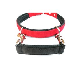 9" Quick Grab Padded Handle Kit For Dog Collars Dog Lead Obedience Quick Release 25mm Webbing (Navy)