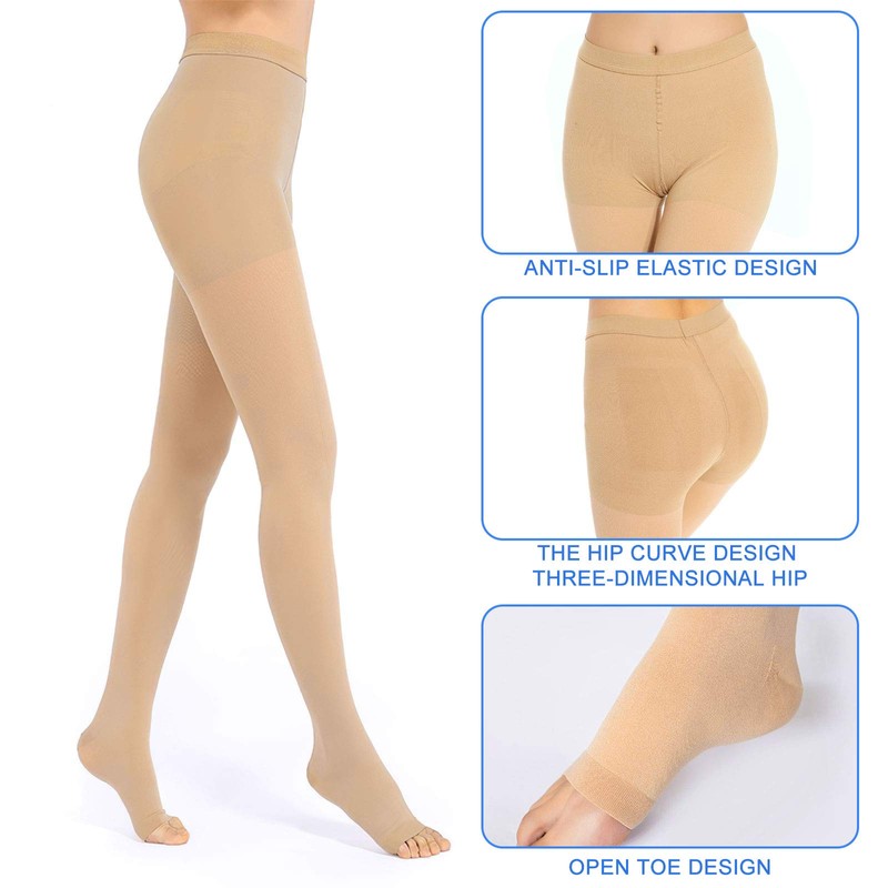 Medias de compresión médicas para mujeres y hombres, 20-30 mmHg,