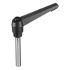 sourcing map Adjustable Clamping Lever Handle M12 x 70mm Metric