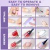 Nzakybbi Ballerina Tips for Gel Nails, Short Nail Tips, 240