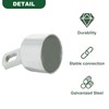 MUXHEL 8 Pcs 1-5/8" Top Rail End, Galvanized Steel Top