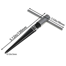 MEETOOT 3-13mm T Shank Taper Reamer Metal Chamfering and Reaming Tool Woodworking Utensil Suitable for Guitar Repair