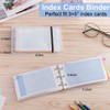 3×5” index card Binder organizer with Plastic pocket Sleeves, small