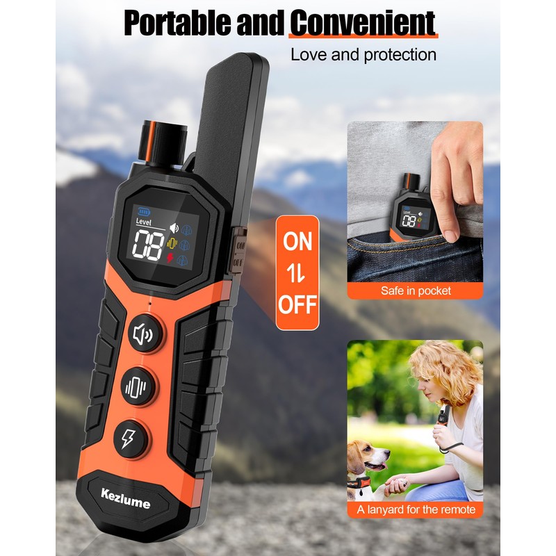 Kezlume Dog Shock Collar - 4000FT Dog Training Collar with