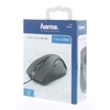 Hama MC-200 Optical 3-Button Mouse, Cabled, 1200 DPI, Black