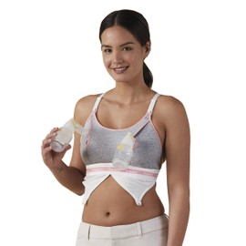 Bravado! Clip and Pump Hands-Free Nursing Bra Accessory (S, Dove Heather)