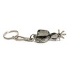 Western Cowboy Horse Spur Keychain Charro Saddle Spurs Keychain