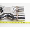 Welded Exhaust X Pipe 2.5"ID Dual Inlet/Outlet Crossover Exhaust X-Pipe