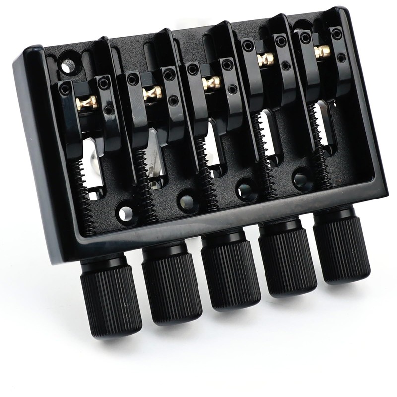 Zinc Alloy High Mass 5-String Headless Bass Bridge ，Superior Sustain