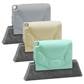 Pinsheng Pack of 3 Creative Window Groove Cleaning Brush, Handheld Window Cleaning Brush, Window Groove Cleaning Brush for Quick Cleaning of All Corners and Gaps