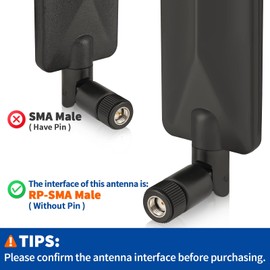 Bingfu 4G LTE Cellular Trail Game Camera Antenna 9dBi RP-SMA Male (10-Pack) Compatible with Spypoint Stealth Cam Tactacam Cuddeback Camera Wireless Router Security Camera