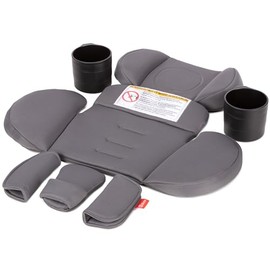 Diono Radian 3R Comfort Travel Kit, Infant Car Seat Accessory, Compatible with Radian 3R, 7-Piece Kit (2 Harness Pads, 1 Buckle Pad, Head Cushion, Seat Cushion, 2 Cupholders), Gray Storm
