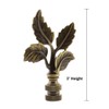 Leaves Ceiling Fan Pull, 3"h with 12" Antiqued Brass Chain