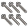20Pcs M10x1.5 Screw Bolts A2‑70 Stainless Steel Flanged Hex Head