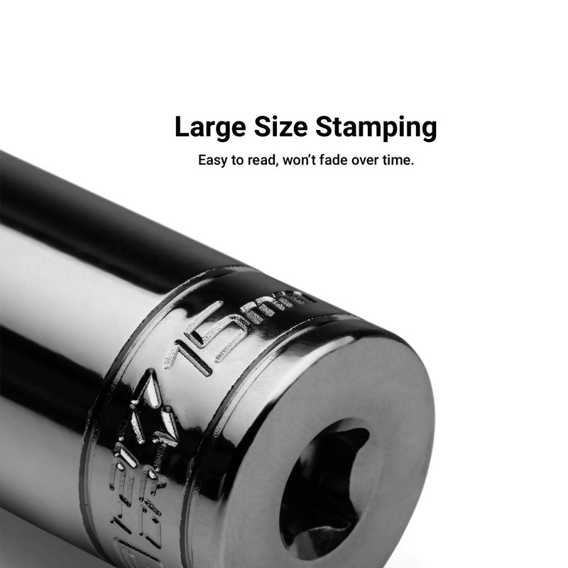 Capri Tools Deep Socket, 1/4-Inch Drive, 6-Point, SAE (3/16-Inch)