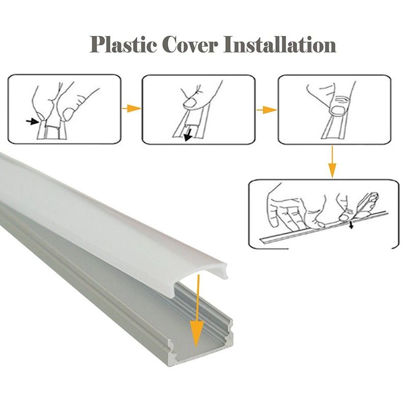 LEDupdates 15pk 5ft U shape LED Aluminum Channel with frost