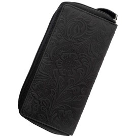 Harrys-Collection Damenbörse in Vintage mit Floral Motiv, Größen:Einheitsgröße, Farben:schwarz