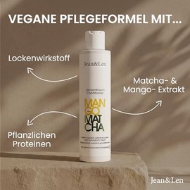 Jean & Len Lockentraum Conditioner Mango & Matcha, Nourishes & Gives Naturally Defined Curls and Waves, Tames Unruly Hair, No Silicones & Parabens, Vegan, 300 ml