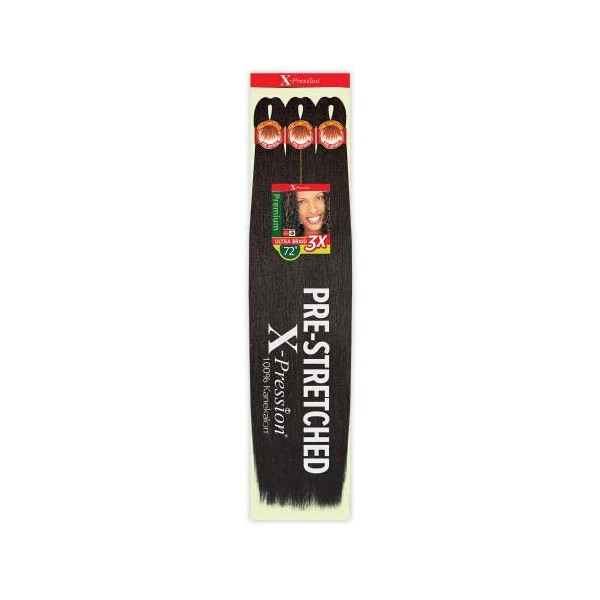 Outre Braids X-Pression Kanekalon 3X Pre Stretched Ultra Braid 72