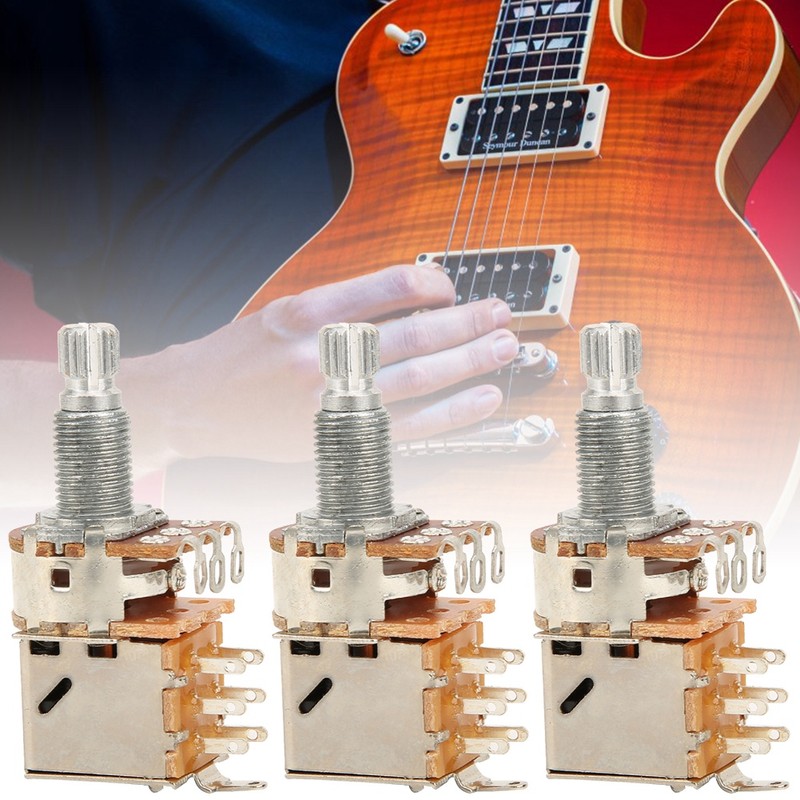 3Pcs Electric Guitar Potentiometer Volume Switch B500K Musical Instrument Accessories
