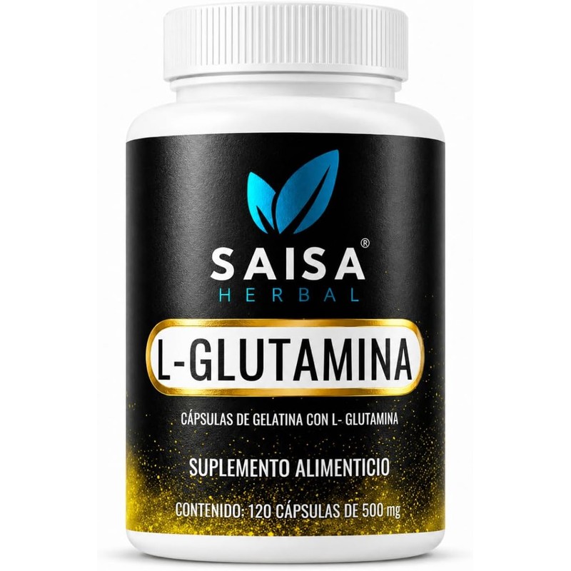 L-Glutamina 100 Puro 120 cápsulas con 500 mg cu. Calidad
