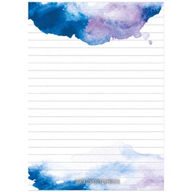 Papierdrachen 3 A5 Notizblöcke für Termine, Wochenplaner, to do Listen und mehr - Notizen frei gestalten - Tagesplaner und Wochenplaner Aquarell 2 - Ideal für Uni und Haushalt - Notizblock