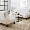 Great Bay Home Medallion Stitched Solid Furniture Protector Stain Resistant