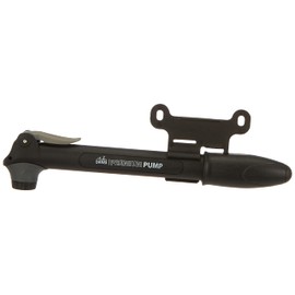 Dansi Floor Pump with Adaptors, Practical Bicycle Pump suitable for all SV / AV / DV Valves, Bike / Car Tyre Pump with Large Pressure Gauge, Black, black