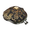 Senyoin Nishijin Woven Gold Brocade Coin Purse 2.5 Inch Round